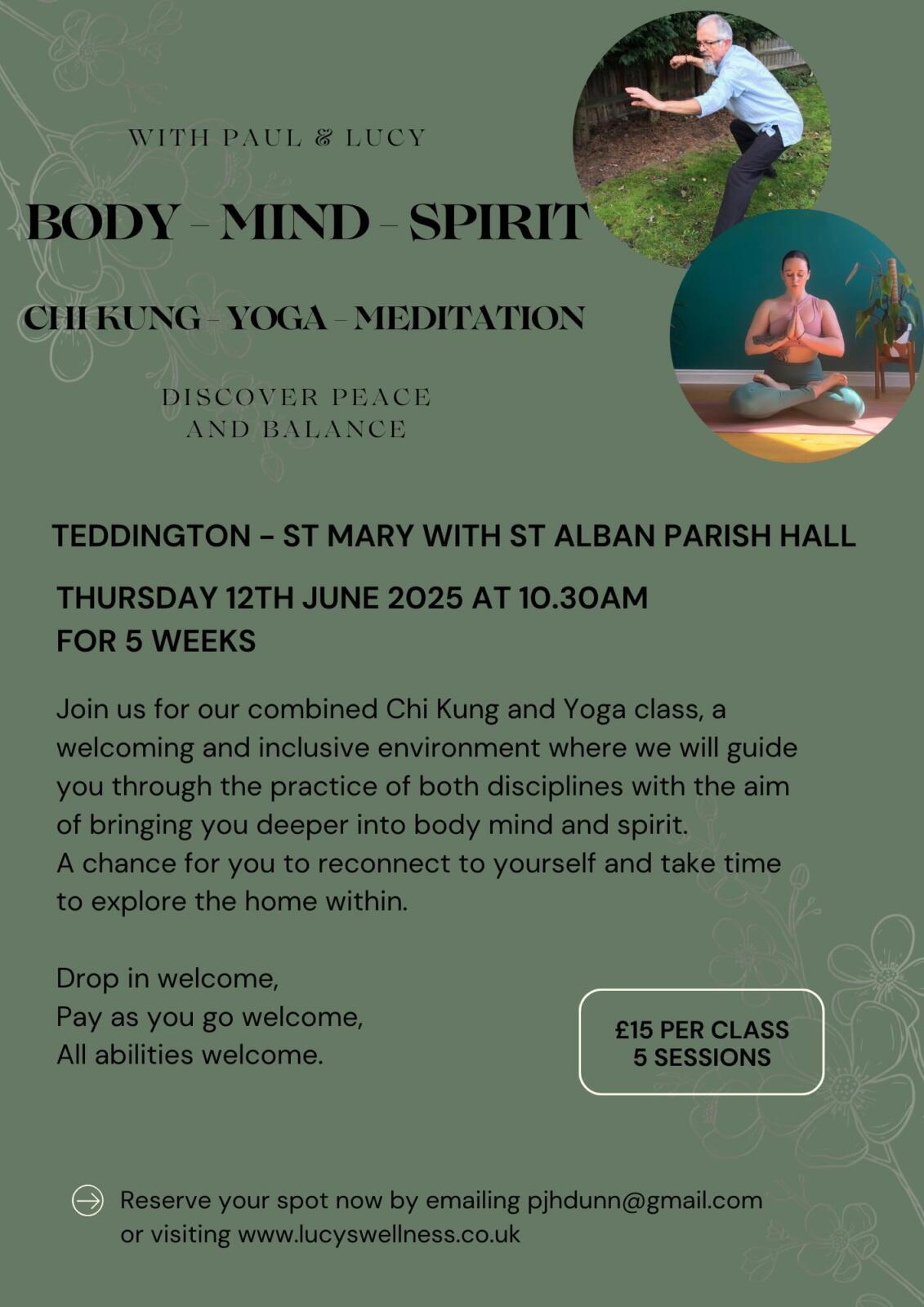 New Yoga Class Flyer